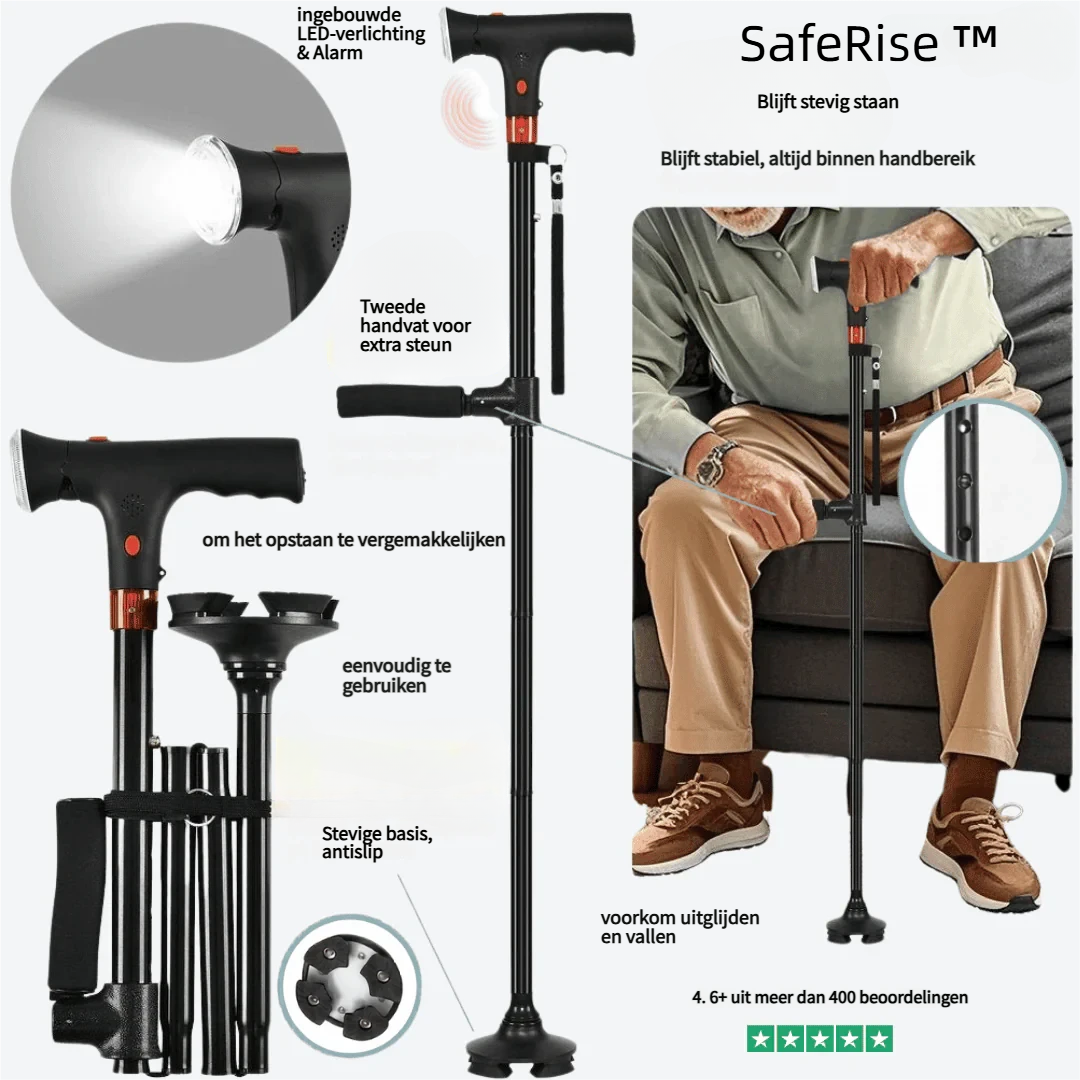 SafeRise functies overzicht infographic