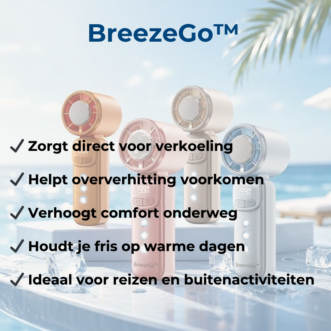 BreezeGo™ Mini Ventilateur de Poche Rafraîchissant