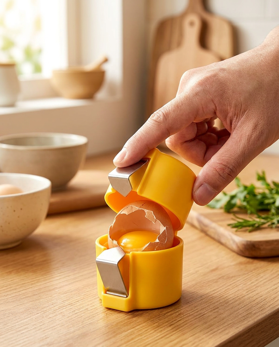 Ei kraken met EggClip in actie