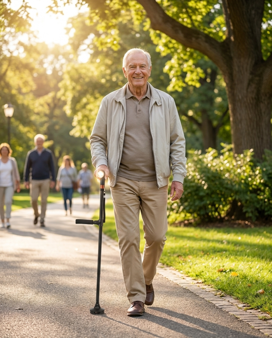 Buiten wandelen met SafeRise