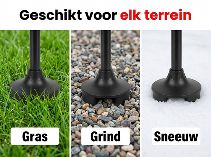 SafeRise geschikt voor elk terrein - gras, grind, sneeuw