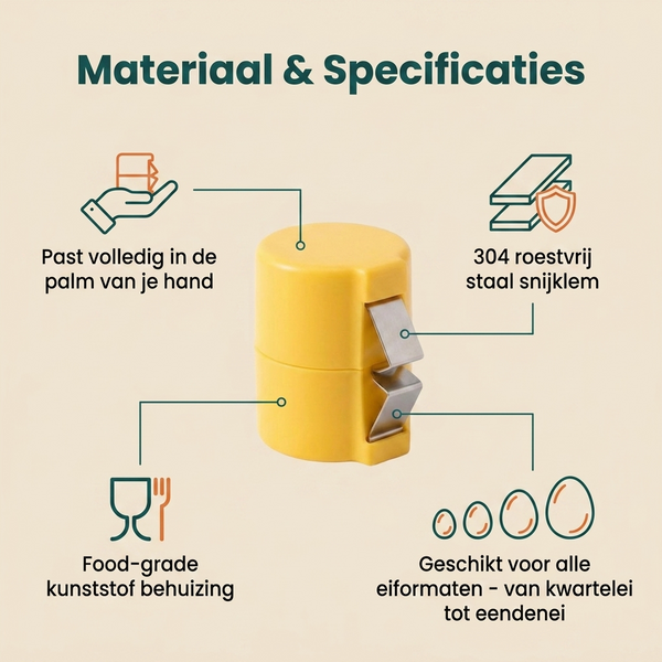 EggClip materiaal en specificaties